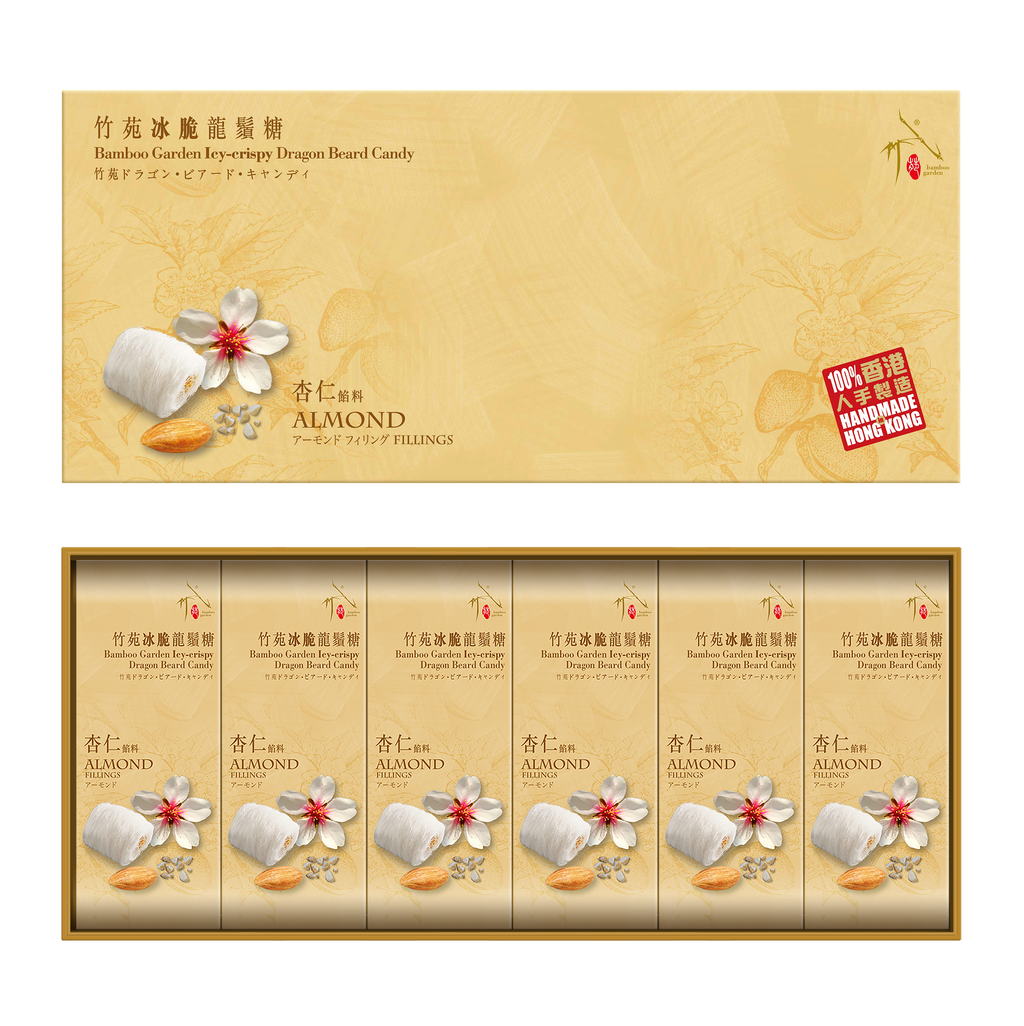 竹苑 冰脆龍鬚糖禮盒 (杏仁/18粒)