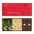 竹苑 冰脆龍鬚糖禮盒 三款口味 茶味，杏仁，黑芝麻(18粒)